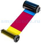 Полноцветная лента Advent SOLID YMCKK на 500 оттисков с двумя панелями черного для двусторонней печати (ASOL8-YMCKK-500)
