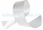 Сатиновая лента с тканым краем 35мм х 200 м, белая